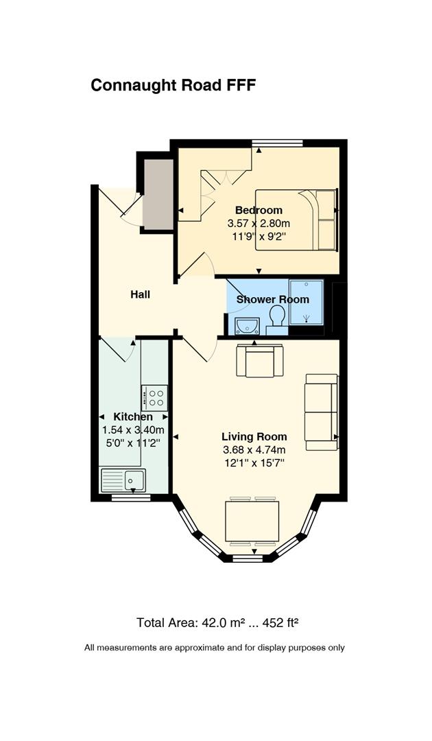 Floorplan for Connaught Road, Roath, Cardiff